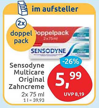 Sensodyne Multicare Original Zahncreme Doppelpack