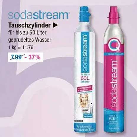 SodaStream Tauschzylinder für bis zu 60 Liter gesprudeltes Wasser