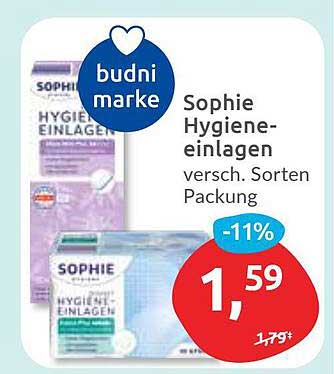 SOPHIE Hygiene-Einlagen - verschiedene Sorten, Packung