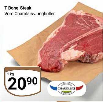 T-Bone-Steak vom Charolais-Jungbullen