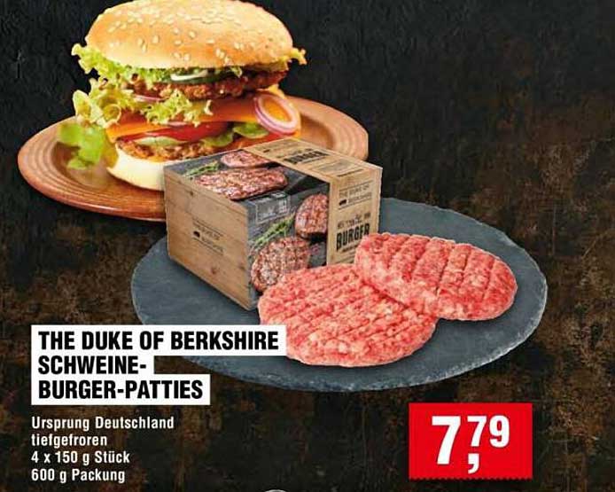 THE DUKE OF BERKSHIRE SCHWEINE-BURGER-PATTIES