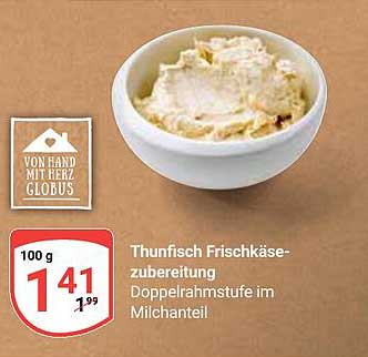 Thunfisch Frischkäse-Zubereitung Doppelrahmstufe im Milchantel