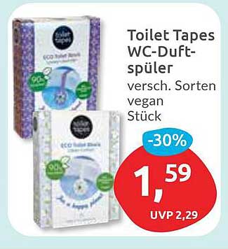 Toilet Tapes WC-Duft-Spüler versch. Sorten vegan Stück