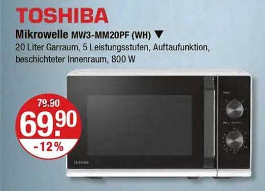 TOSHIBA Mikrowelle MW3-MM20PF (WH)
