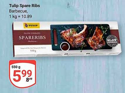 Tulip Spare Ribs Barbecue, 550 g