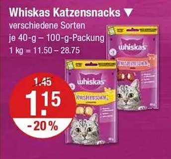 Whiskas Katzensnacks verschiedene Sorten