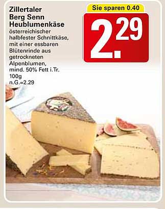 Zillertaler Berg Senn Heublumenkäse