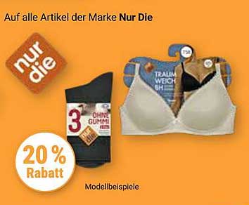 20 % Rabatt auf alle Artikel der Marke Nur Die
