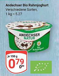 Andechser Bio Rahmjoghurt 150 g