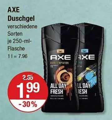 AXE Duschgel verschiedene Sorten je 250-ml-Flasche