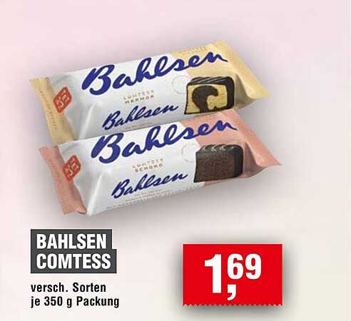 Bahlsen Comtess 350 g Packung - Verschiedene Sorten