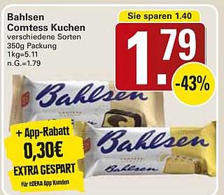 Bahlsen Comtess Kuchen verschiedene Sorten 350g Packung