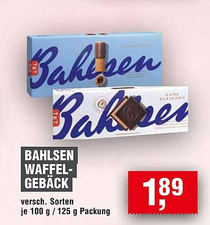 Bahlsen Waffel-Gebäck - Verschiedene Sorten