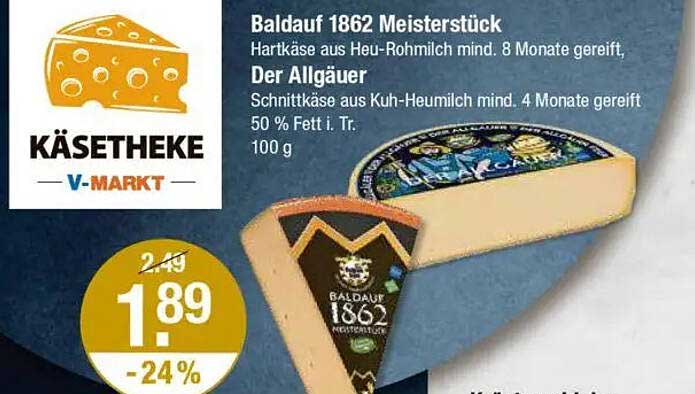 Baldauf 1862 Meisterstück - Der Allgäuer Käse