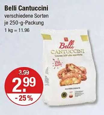 Belli Cantuccini verschiedene Sorten je 250-g-Packung