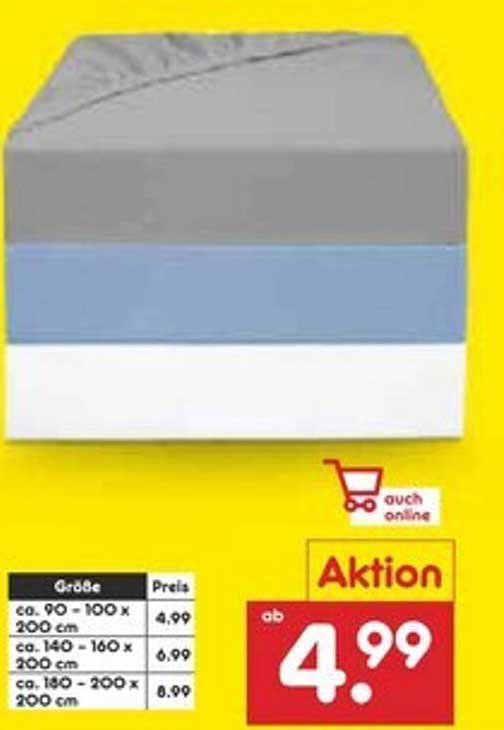 Bettwäsche-Set in verschiedenen Größen ab 4,99 €