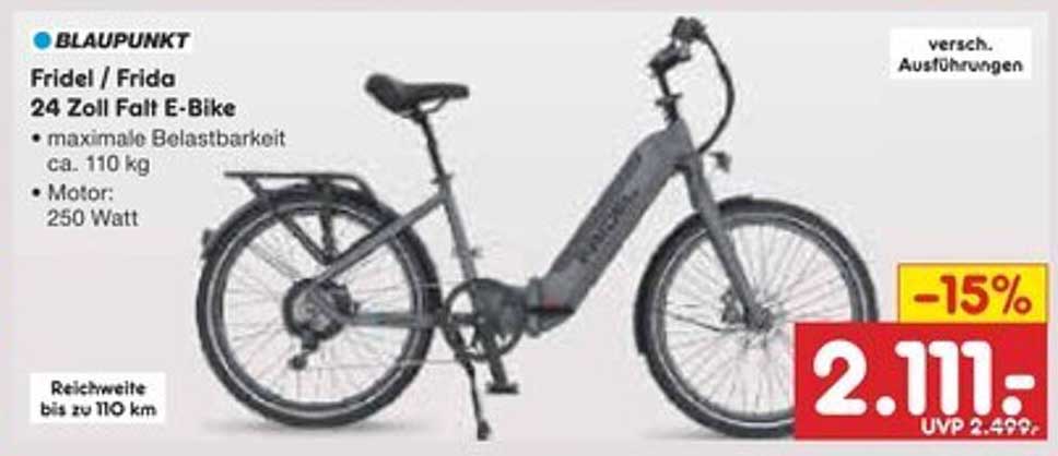 Blaupunkt Fridel / Frida 24 Zoll Falt E-Bike
