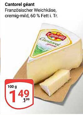 Cantorel géant - Französischer Weichkäse