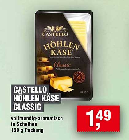 CASTELLO HÖHLEN KÄSE CLASSIC 150 g