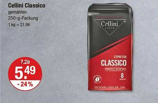 Cellini Classico gemahlen 250-g-Packung