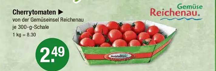 Cherrytomaten von der Gemüseinsel Reichenau je 300-g-Schale