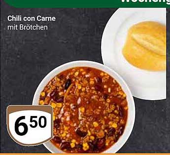 Chili con Carne mit Brötchen