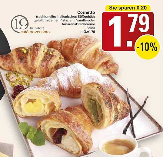 Cornetto traditionelles italienisches Süßgebäck