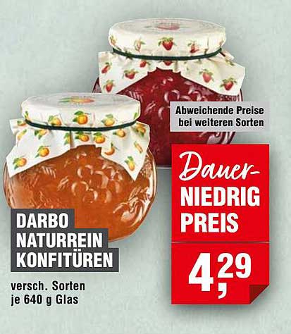 DARBO Naturrein Konfitüren 640 g