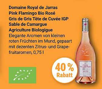 Domaine Royal de Jarras Pink Flamingo Bio Rosé, 0,75 l