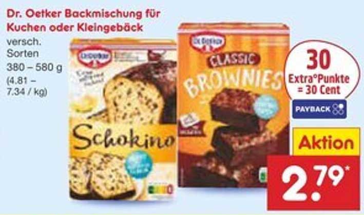 Dr. Oetker Backmischung für Kuchen oder Kleingebäck