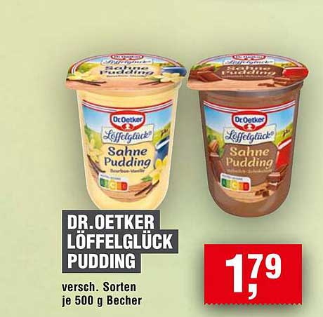 Dr. Oetker Löffelglück Pudding 500 g Becher