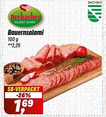Drehacher Bauernsalamii 100 g