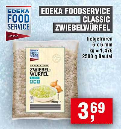 EDEKA Foodsservice Classic Zwiebelwürfel 2500g