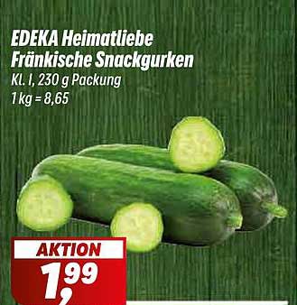 EDEKA Heimatliebe Fränkische Snackgurken Kl. I, 230 g