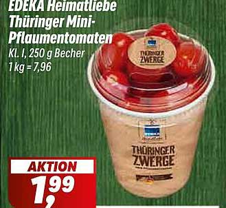 EDEKA Heimatliebe Thüringer Mini-Pflaumentomaten 250 g Becher