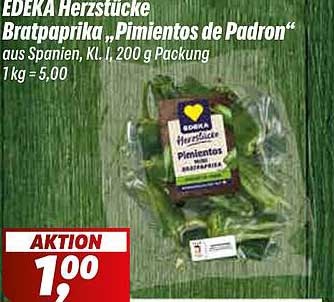 EDEKA Herzstücke Bratpaprika „Pimientos de Padrón“