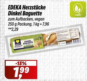 EDEKA Herzstücke Dinkel Baguette 250 g