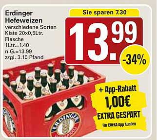 Erdinger Hefeweizen 20x0,5L Flasche