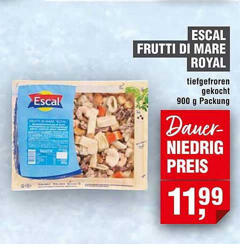 ESCAL FRUTTI DI MARE ROYAL 900 g – Tiefgefroren gekocht