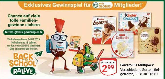 Ferrero Eis Multipack - Verschiedene Sorten, tiefgefroren