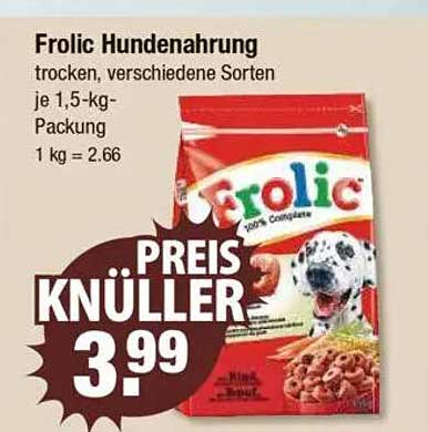 Frolic Hundenahrung 1,5 kg – Preis Knüller!