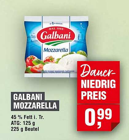 GALBANI MOZZARELLA 225 g
