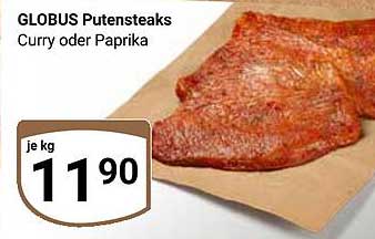 GLOBUS Putensteaks Curry oder Paprika