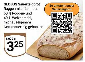 GLOBUS Sauerteigbrot - Roggenmischbrot