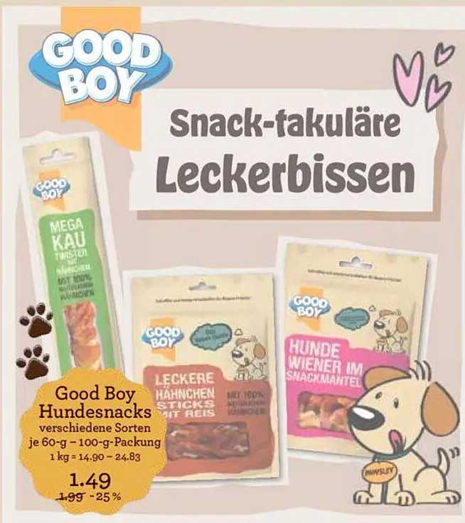 Good Boy Hundesnacks verschiedene Sorten