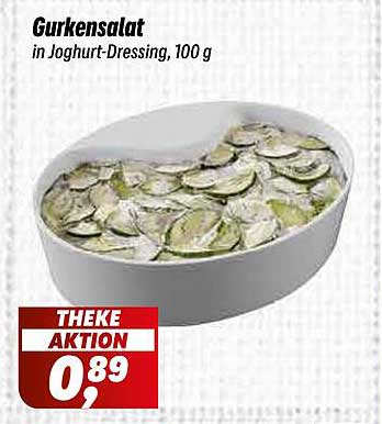 Gurkensalat in Joghurt-Dressing, 100 g