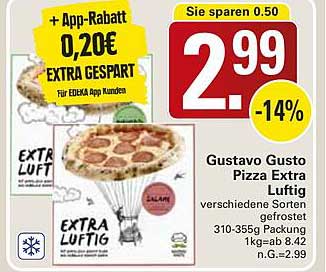 Gustavo Gusto Pizza Extra Luftig - verschiedene Sorten