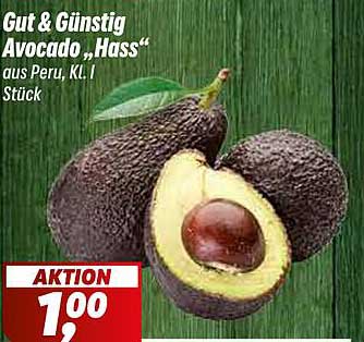 Gut & Günstig Avocado „Hass“ aus Peru, KL. I, Stück