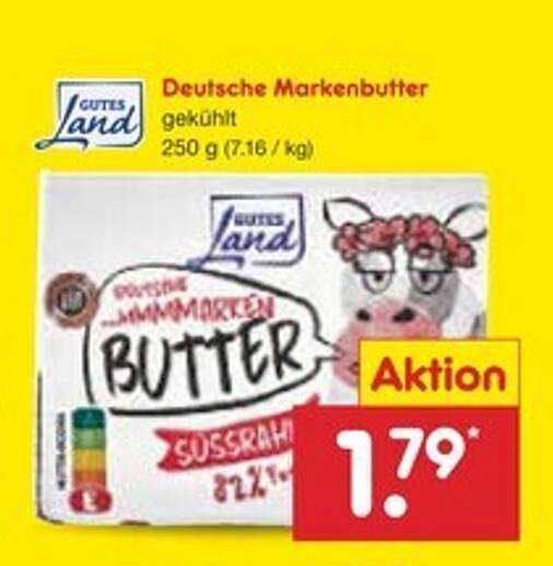 Gutes Land Deutsche Markenbutter 250 g