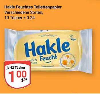Hakle Feuchtes Toilettenpapier – Verschiedene Sorten